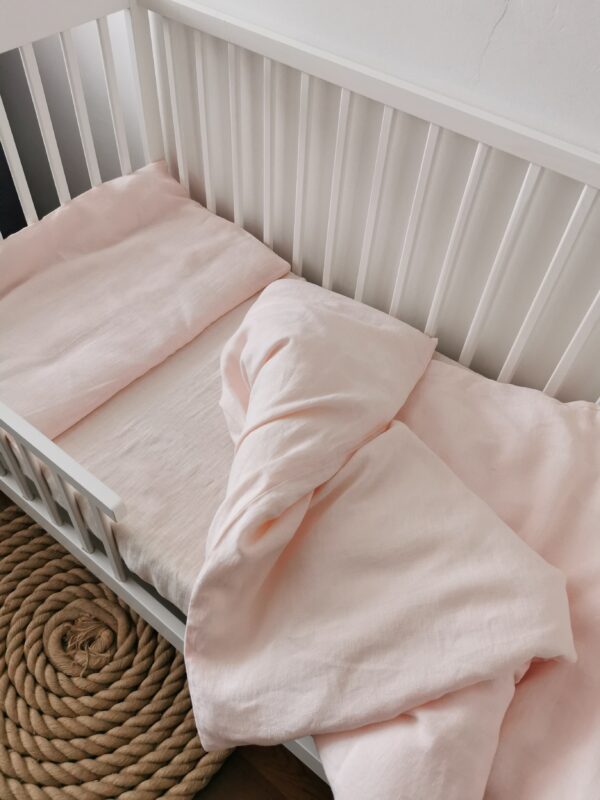 Vaikiškas lininių pataliukų komplektas „Švelnumas“