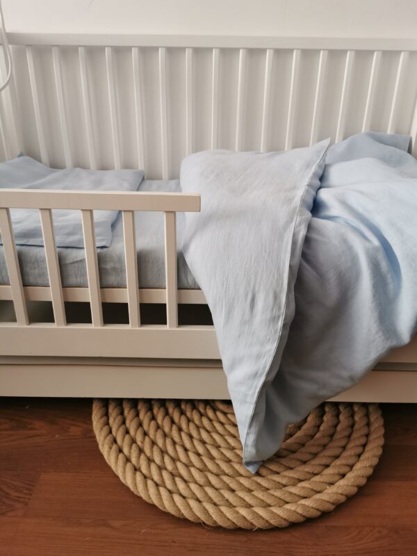 Vaikiškas lininių pataliukų komplektas „Debesėlis“