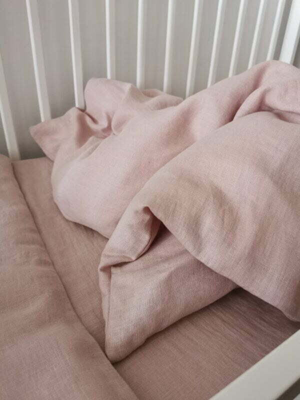 Vaikiškas lininių pataliukų komplektas „Karamelė“