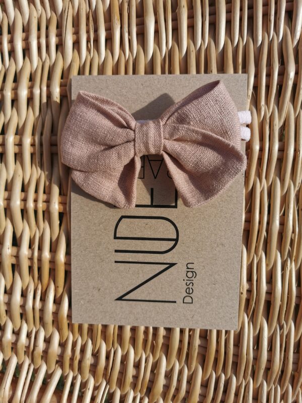 Lininė galvajuostė ruda