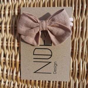 Lininė galvajuostė ruda