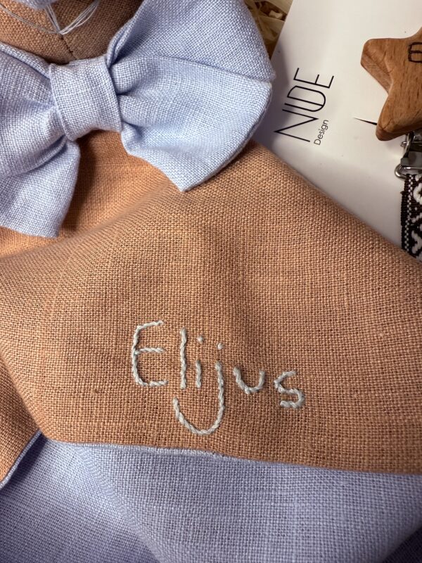 Rankų darbo migduko ir čiulptuko laikiklio rinkinys | NuDedesign