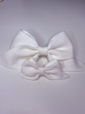 Rankų darbo lininių kaspinėlių rinkinys