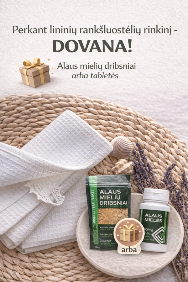 Lininiai veido rankšluostėliai