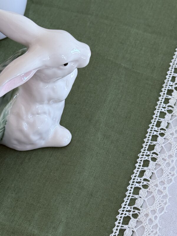 Lininis stalo takelis su servetėlėmis „Pavasaris“