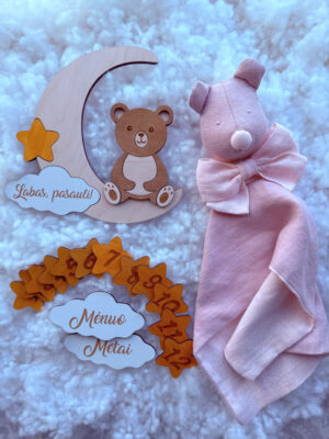 bed6447a-0494-475f-b3b1-de9e5e972e40 „Labas, pasauli“ rinkinys – dovana naujagimiui